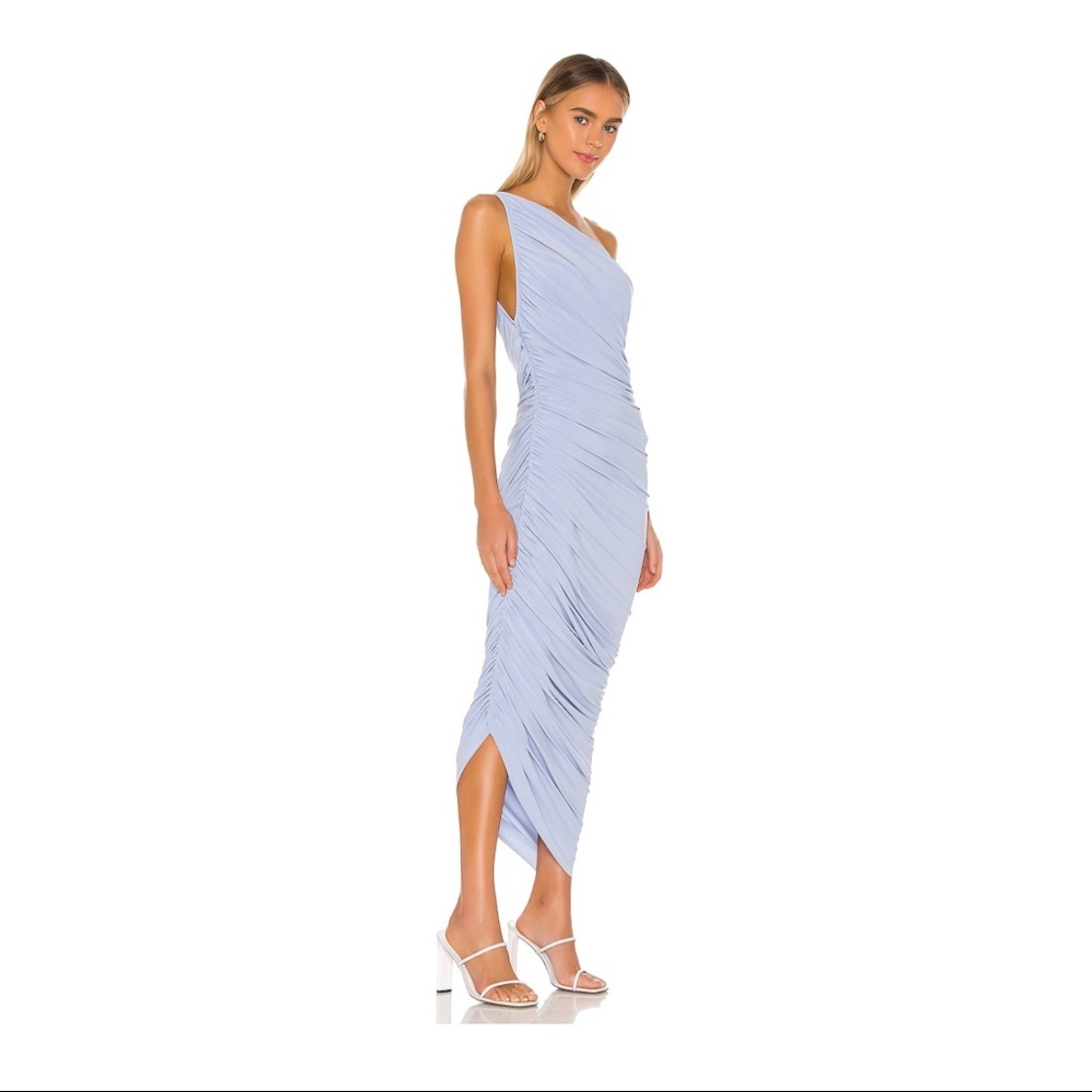 NWOT Norma Kamali X Revolve Diana Gown in Celestial Blue